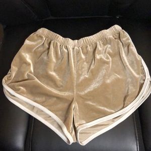 Women’s velvet shorts